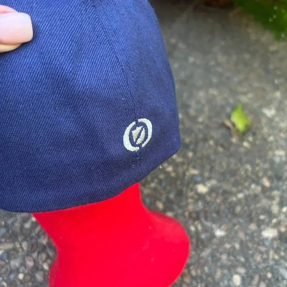 Vintage SEM Logo Blue Wool Blend Flexfit Baseball Cap Size L-XL - Picture 4 of 6